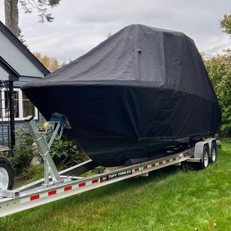 Onboard photos of the Cutwater 24 Boat Cover