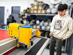 Behind the scene - the Cutting and Sail loft operation from last week!